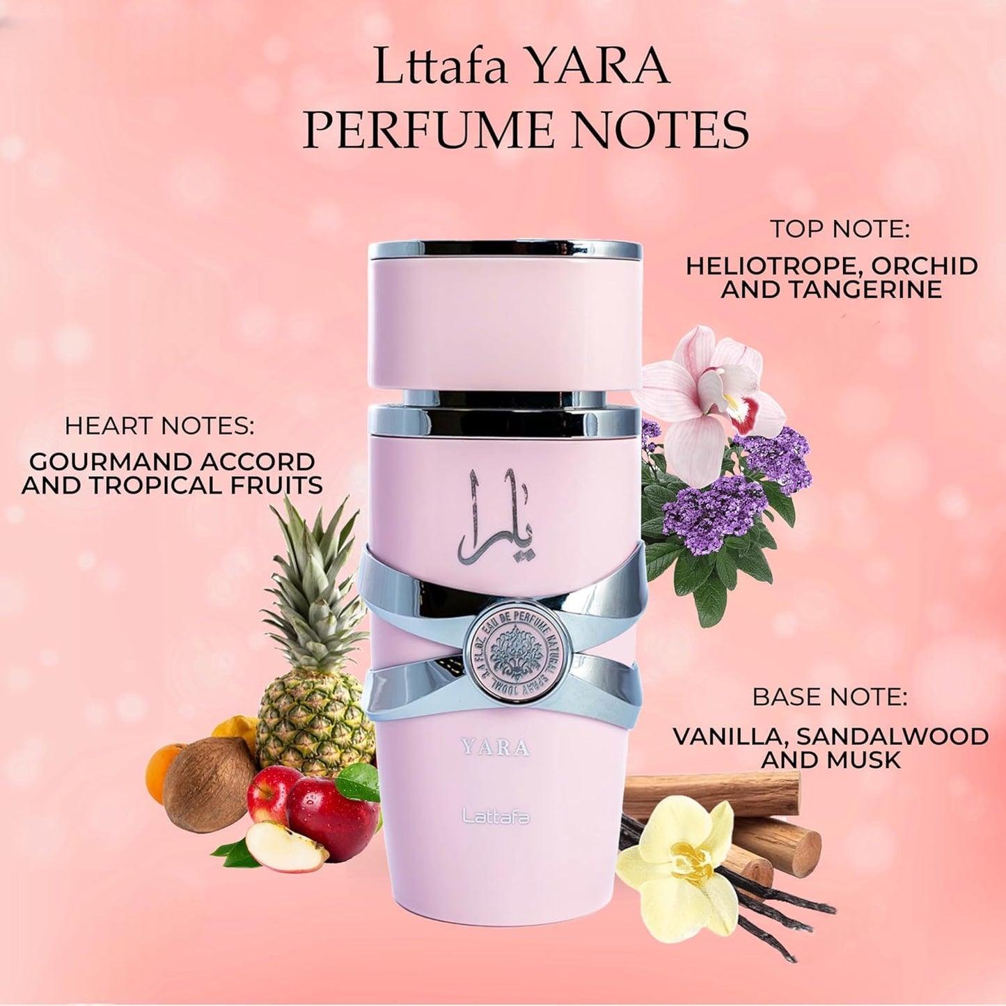 YYFFHYQ Pink Eau De Parfum 100ml (3.4 fl oz) for Female Long-Lasting Fragrance1