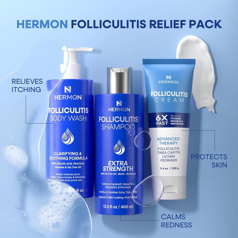 Hermon Folliculitis Body Wash with Tea Tree Oil