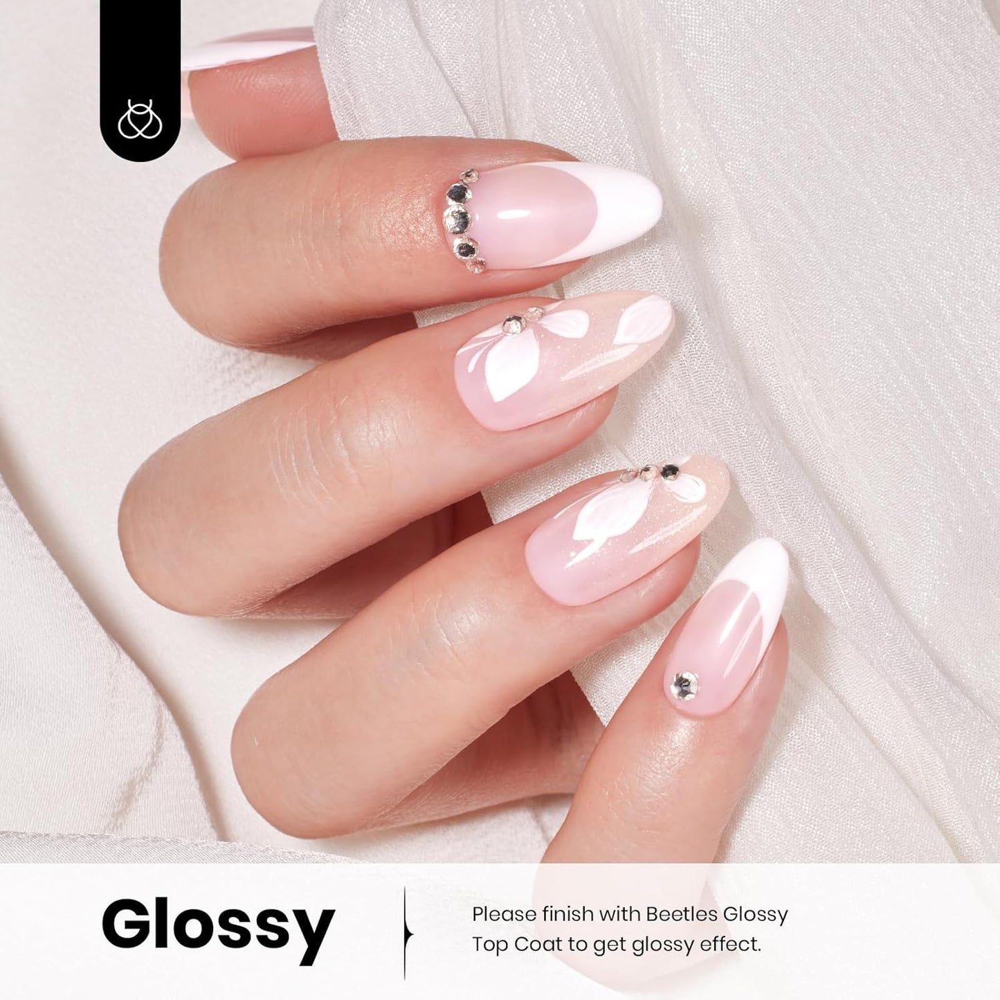 Beetles Red Gel Nail Polish 15ml 0.51 FL.OZ Red Color Soak Off U V LED 4th of July Gel Polish Nail Art Design Patriotic Manicure Salon DIY Home Colorful Bottle for Women