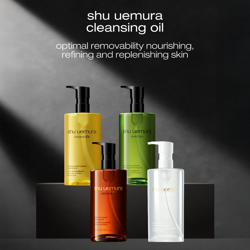Shu Uemura Botanicoil Indulging Cleansing Oil, Makeup Remover and Facial Cleanser Infused with Plant Extracts, Suitable for Sensitive Skin, 15.2 Fl. Oz.