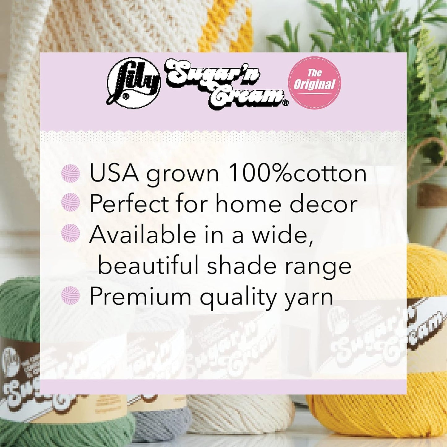 Lily Original Ombre Yarn, 2 oz, Mango Madness