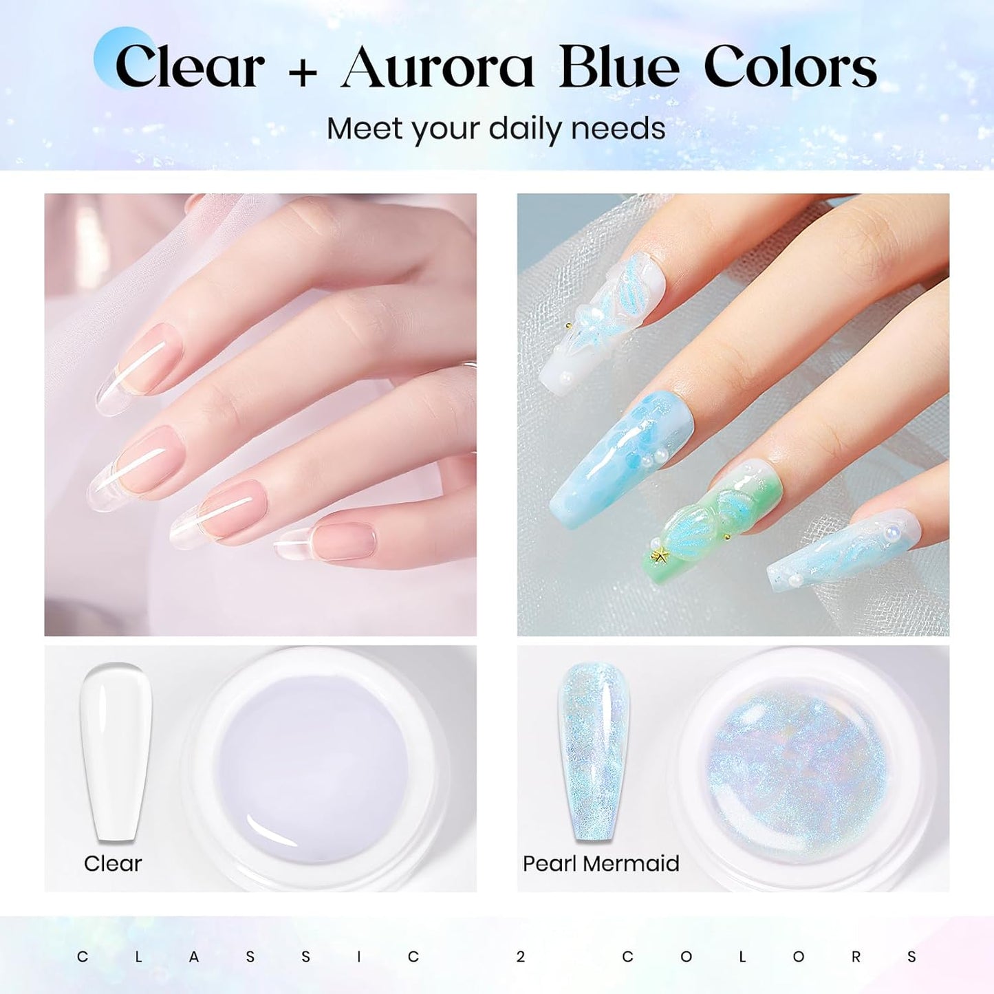 MIZHSE Solid Builder Gel for Nails, Clear Non-Sticky Sculpting Gel, 3D Nail Art Carving Building Modeling Hard Nail Extension Soak Off UV/LED Nail Art Salon Home DIY 15g