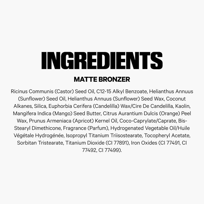 Milk Makeup Matte Bronzer Stick - Buildable Cream Formula with Mango Butter & Apricot Oil | Hydrating Multi-Use for Sunkissed Glow