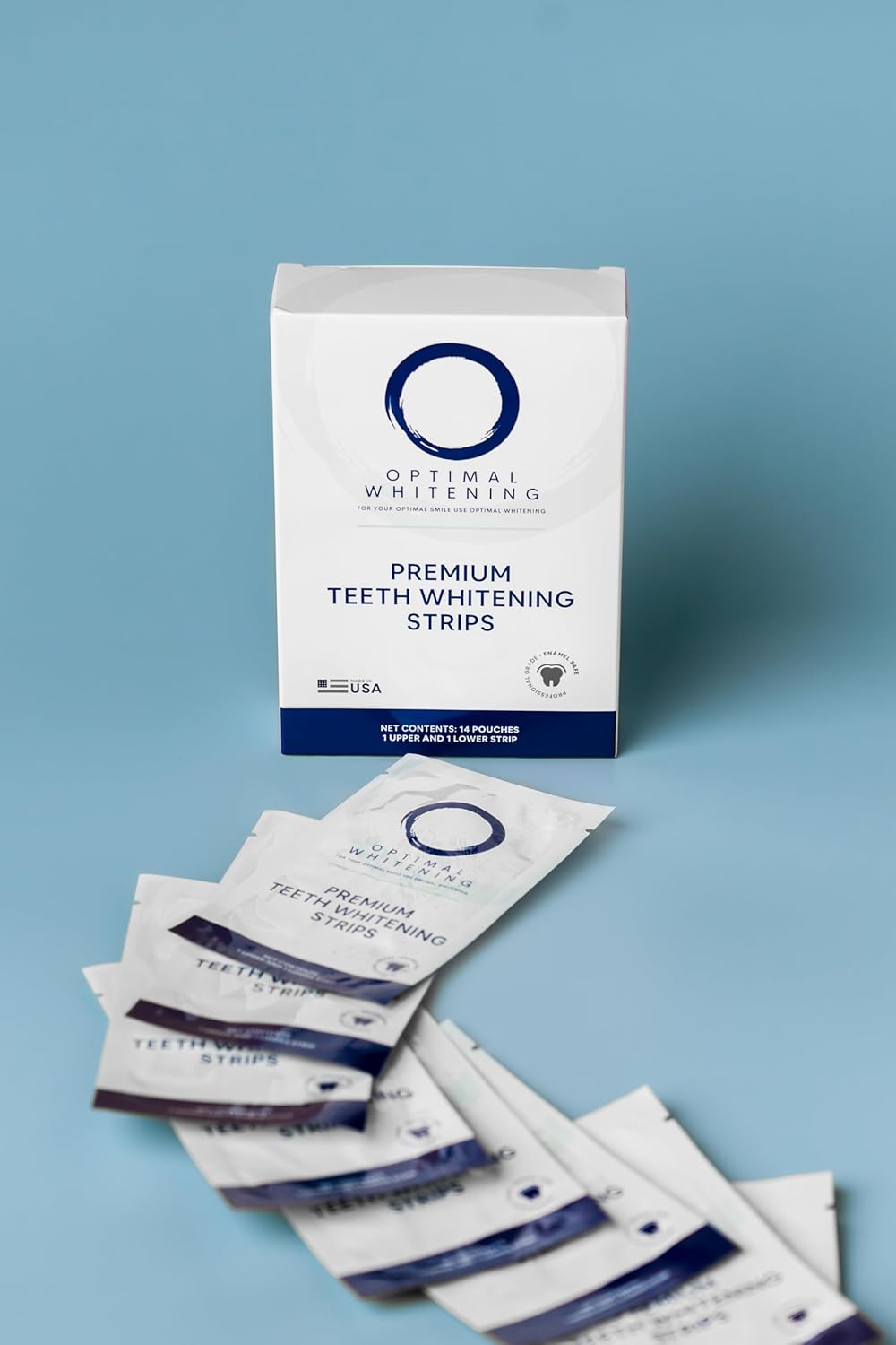 Teeth Whitening Strips for Sensitive Teeth - 14-Day Treatment Kit | Fast-Acting Stain Removal, Comfortable Fit