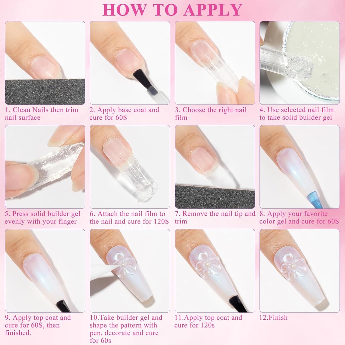 MIZHSE Solid Builder Gel for Nails, Clear Non-Sticky Sculpting Gel, 3D Nail Art Carving Building Modeling Hard Nail Extension Soak Off UV/LED Nail Art Salon Home DIY 15g