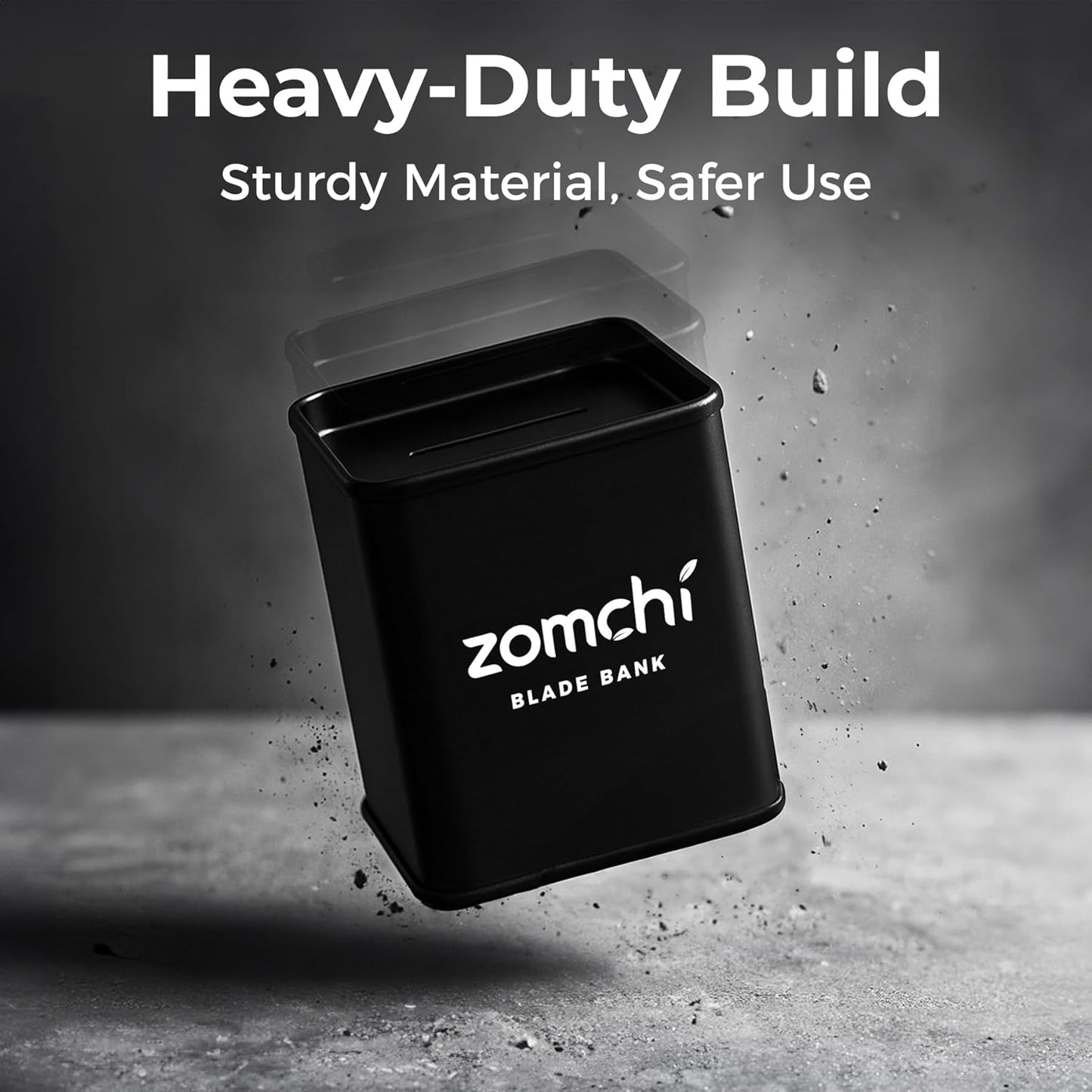 ZOMCHI Razor Blade Bank for Safety Razor Blade Storagement, Used Double Edge Safety Razor Blade Disposal Case (Black)