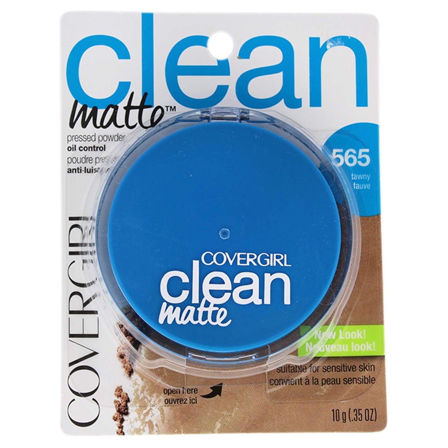 COVERGIRL Clean Matte Pressed Powder, Oil Control Powder, 1 container, .35 Fl Oz, Face Powder, Oil Free Loose Powder, Matte Finish, Lightweight, Shine Free Formula, Leaves Skin Smooth and Clean
