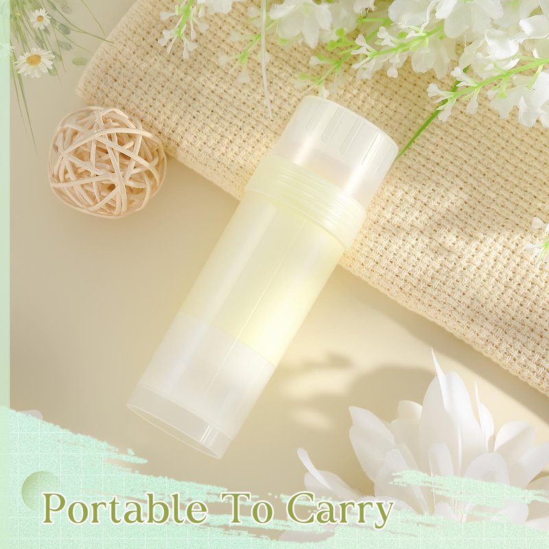Teenyyou 30 Pcs 60ml/2oz Empty Deodorant Containers Twist Up Filling Bottle Refillable Plastic Deodorant Holder Tube for Homemade Lipstick Sunscreen Balm Lotion Bar (Translucent)