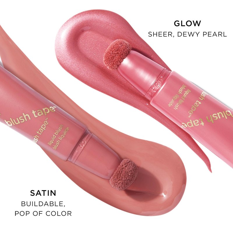 tarte blush tape liquid blush – Buildable Cream Cheek Makeup, Lightweight Formula, Blurs appearance for Radiant Glow, Vegan & Cruelty-Free, full size, peach