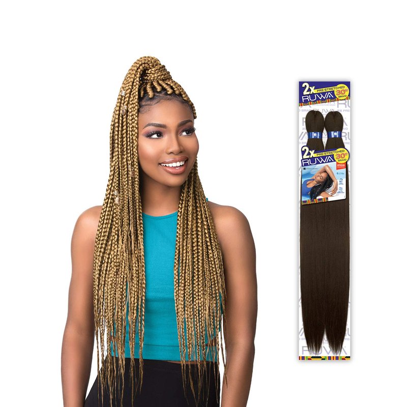 Sensationnel Braids XPRESSION 2X Ruwa Pre-Stretched Braid 30" (5-PACK, 1B)
