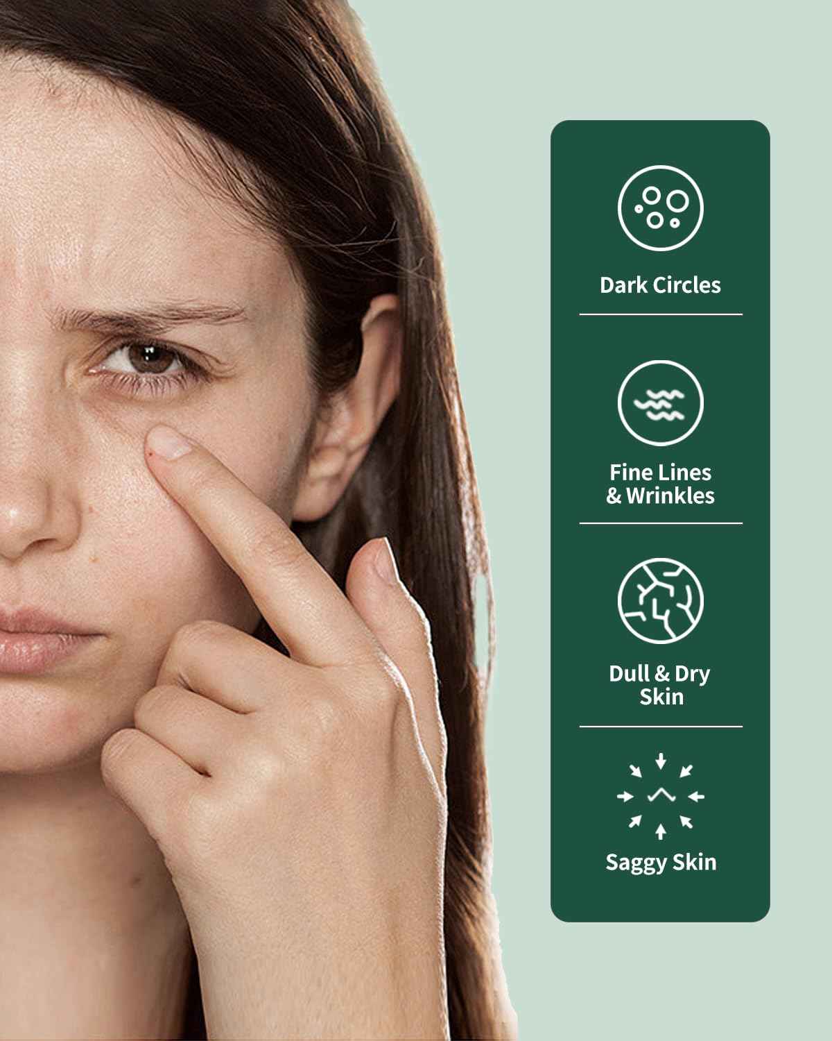 Advanced Snail Repair Eye Stick, Brightening & Tightening Eye Cream for Fine Lines & Dark Circles, Snail Mucin Eye Stick for Sensitive and All Skin Type, 0.25OZ