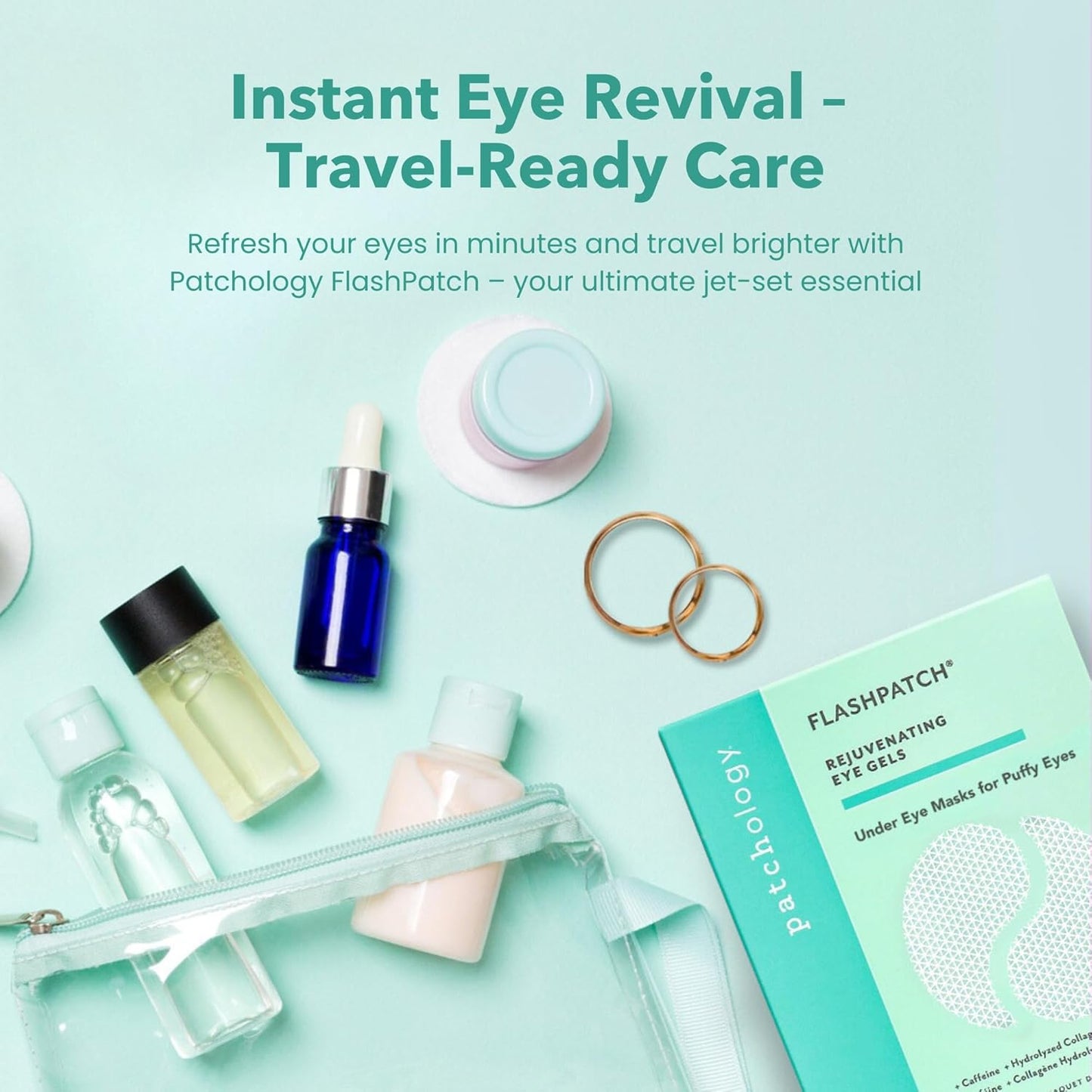 Patchology Under Eye Gel Patches - Soothing Natural Eye Masks for Puffy Eyes & Dark Circles | 5 Pairs