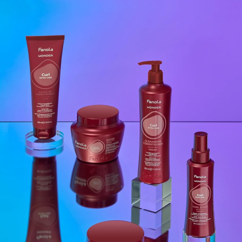 Fanola Wonder Deep Conditioning Hair Mask - Vegan Treatment for Curly Hair | Lightweight, Nourishing & Frizz Control (1000 ml)