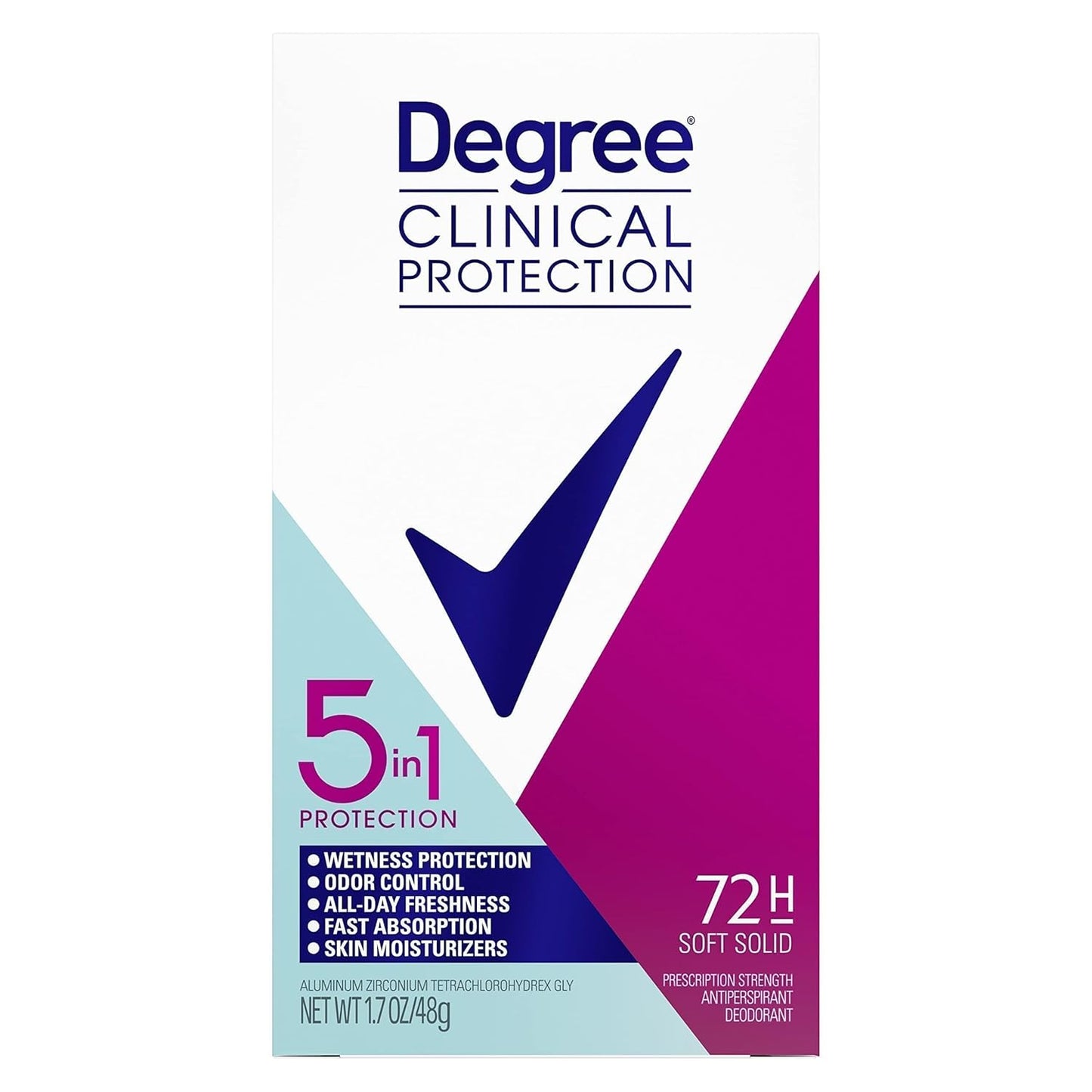 Degree Advanced Protection Antiperspirant Deodorant Sheer Powder for 72-Hour Sweat & Odor Control for Women, with Body Heat Activated Technology, 2.6 oz