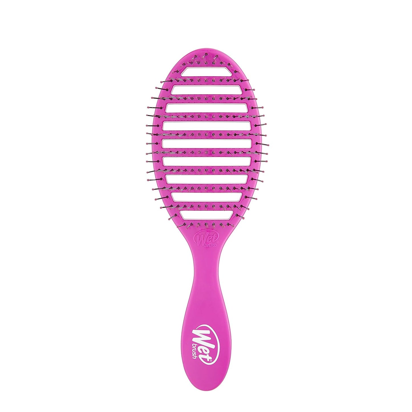 Wet Brush Speed Dry Hair Brush - Pink - Vented Design and Ultra Soft HeatFlex Bristles Are Blow Dry Safe With Ergonomic Handle Manages Tangle and Uncontrollable Hair - Pain-Free