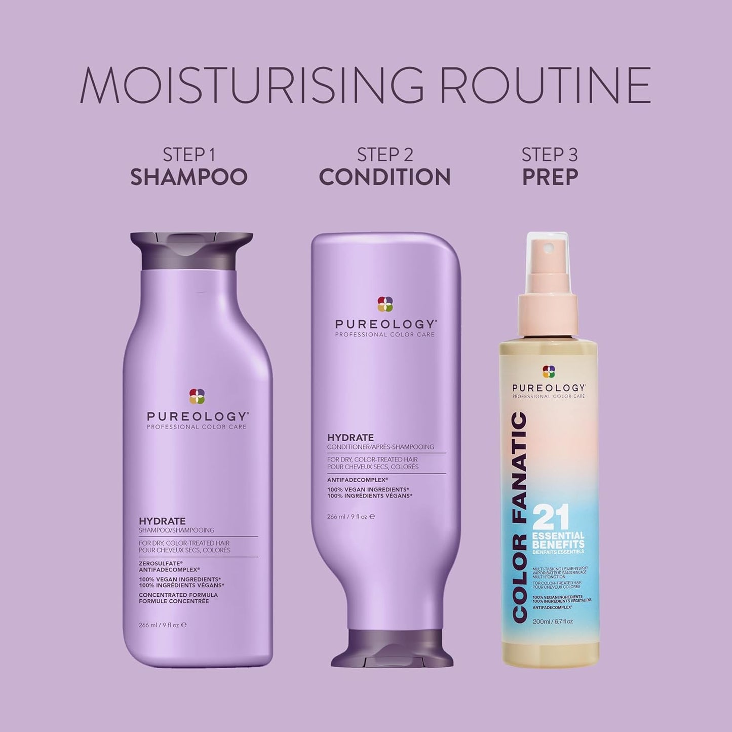 Pureology Hydrate Conditioner - Nourishing Formula for Dry & Color-Treated Hair | Vegan Moisture Restoration