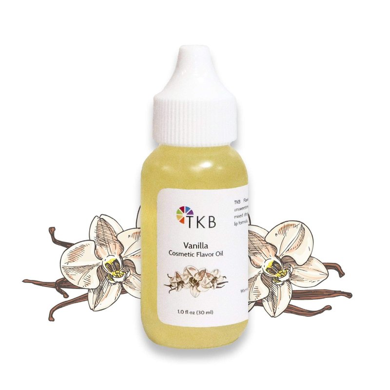 Flavor Oil - DIY Cosmetics, Soaps, Body Care, Lip Gloss, Lipstick, Lip Balm, Unsweetened Flavoring Oil (Vanilla, 1 floz (30ml))