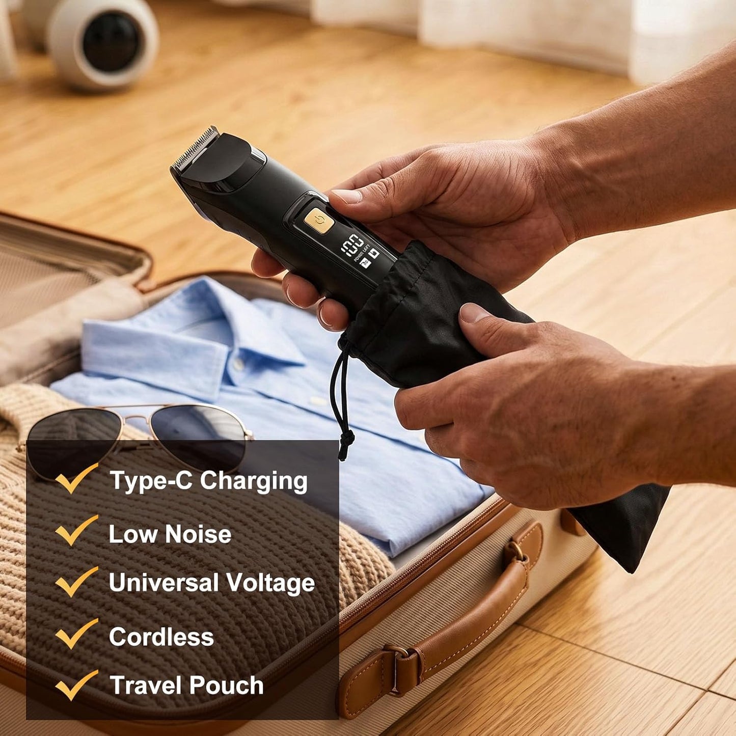 Beard Trimmer for Men - All-in-One Waterproof Electric Grooming Kit | Rechargeable Hair Clipper & Nose Trimmer
