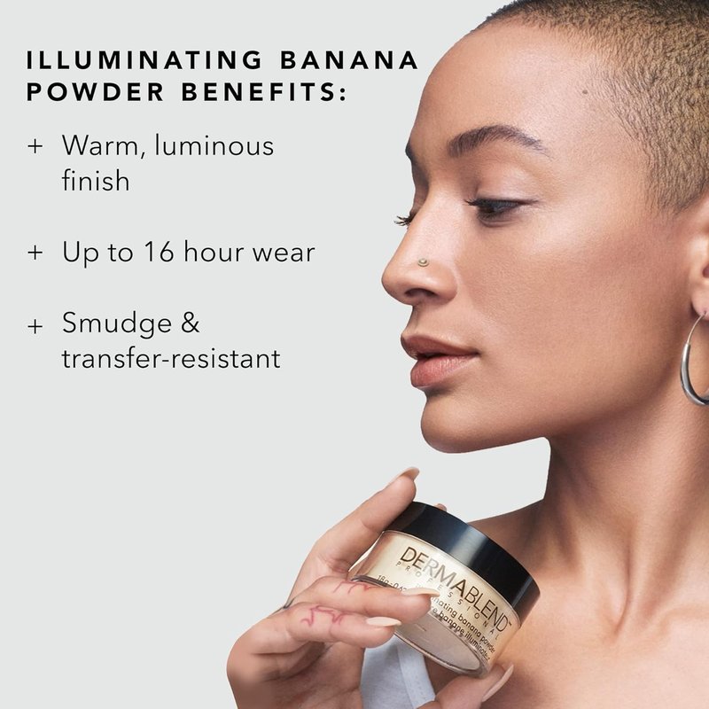 Dermablend Loose Setting Powder - Face Makeup & Finishing Powder for Light, Medium & Tan Skin Tones