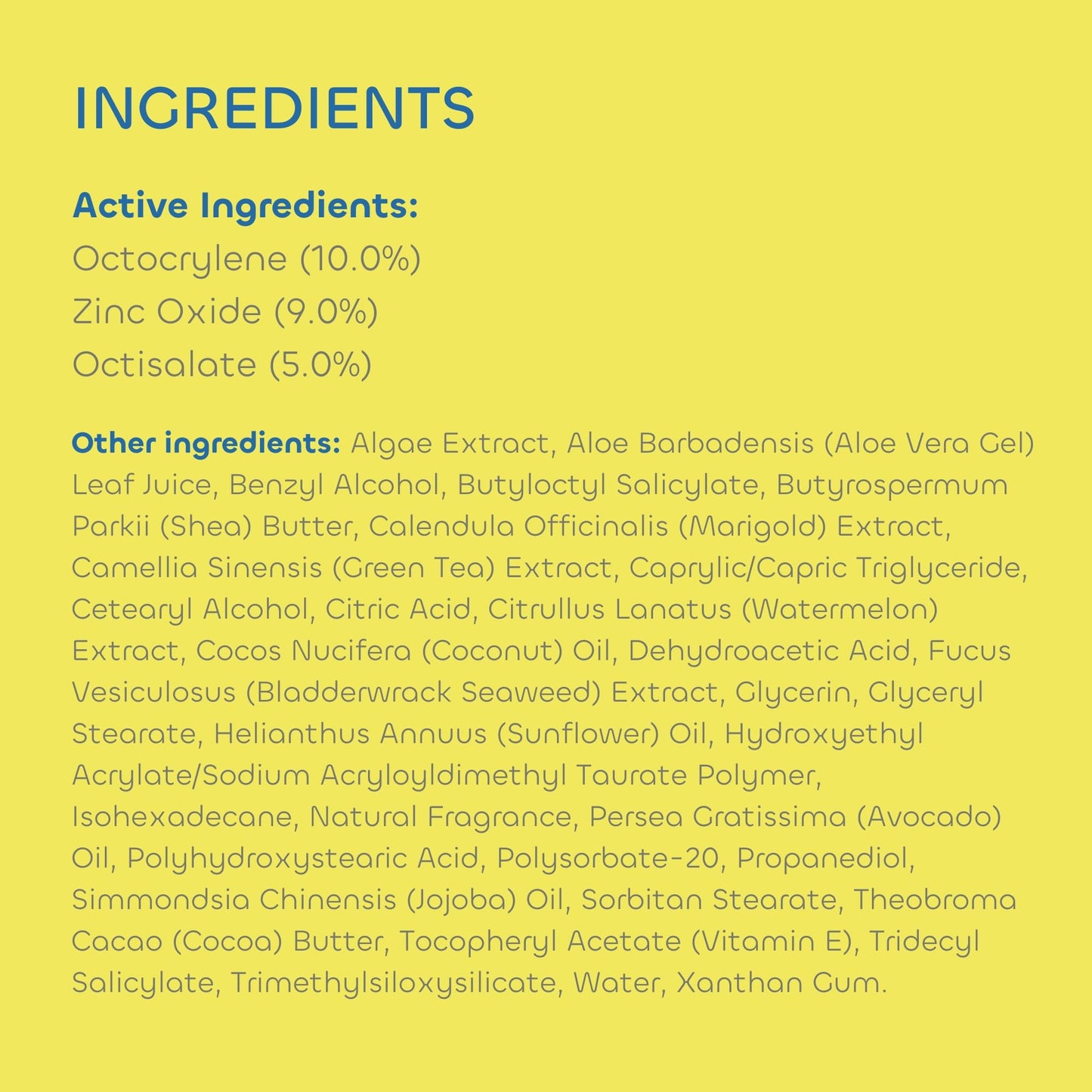 Seaweed Bath Co. Active Sport Defense Cream SPF 50 - Broad Spectrum Hybrid Sunscreen with Zinc Oxide, Aloe & Watermelon - Water Resistant Face and Body Daily Sunblock, 3.4 Ounce (Pack of 2)