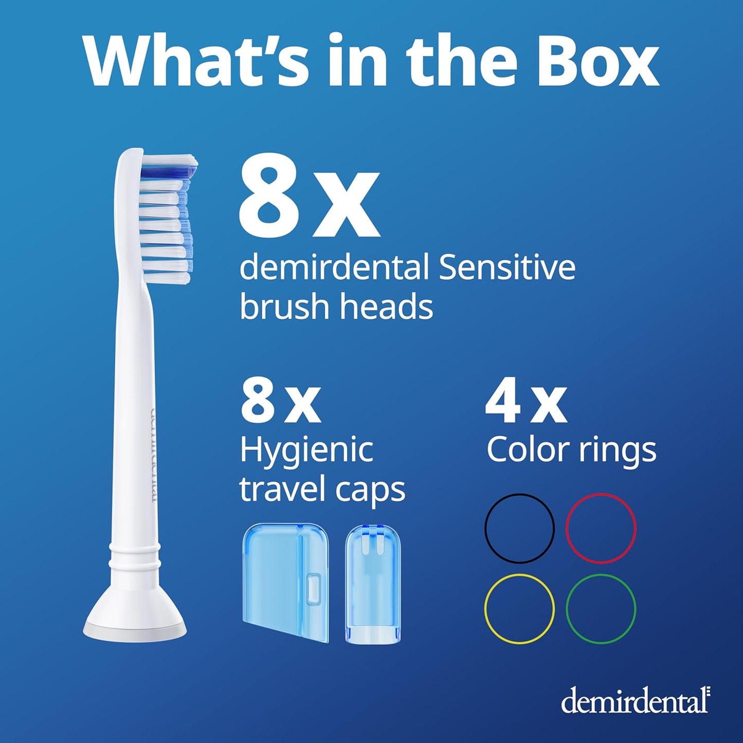 Toothbrush Heads for Sensitive Gums | Compatible with Philips Sonicare - Soft Replacement Heads - 8 Pack