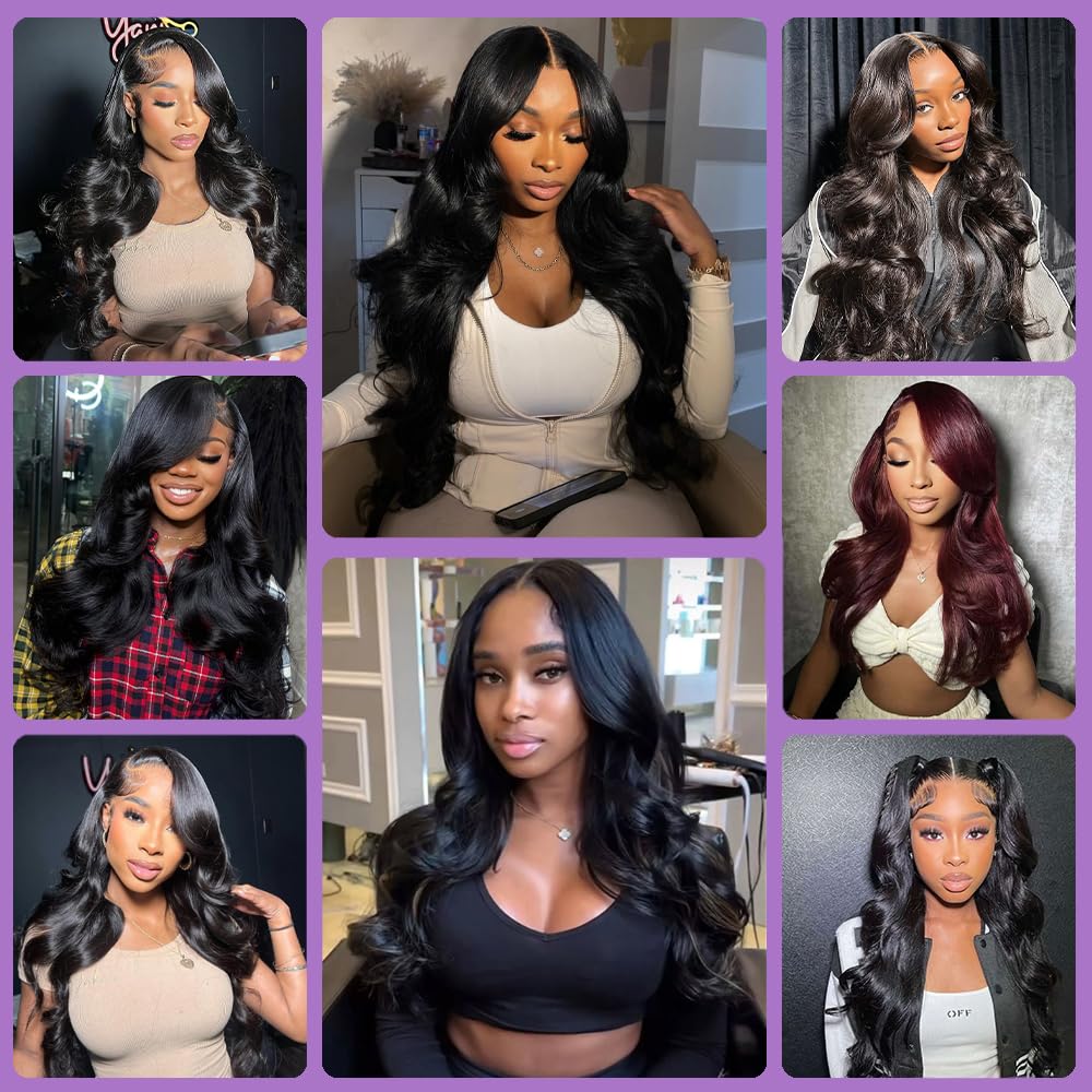 Body Wave Human Hair Bundles - 100% Unprocessed Brazilian Virgin Hair Extensions | 10, 12, 14 Inch Natural Color for Black Women