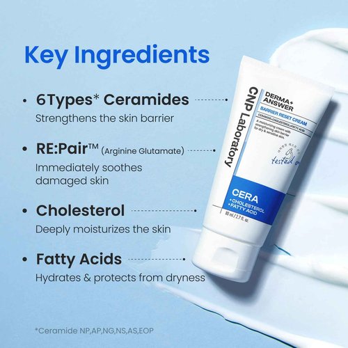 CNP Barrier Reset Cream - Deep Hydration, Strengthen Barrier, Ceramide, Suitable for Dry, Sensitive Skin, Korean Skin Care, 2.7 fl. oz.