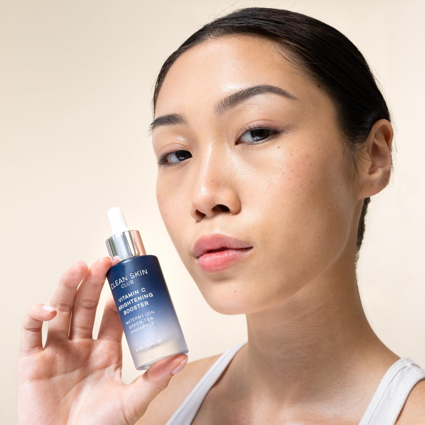 Clean Skin Club Vitamin C Serum & Brightening Booster, Vitamins A, E, D & K, Anti Aging Collagen Clear Facial Care, Glow, Scars, Sun Damage, Age