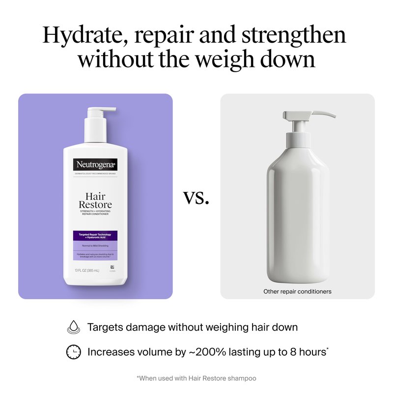 Neutrogena Hair Restore Strength + Hydrating Repair Conditioner, 13 fl oz