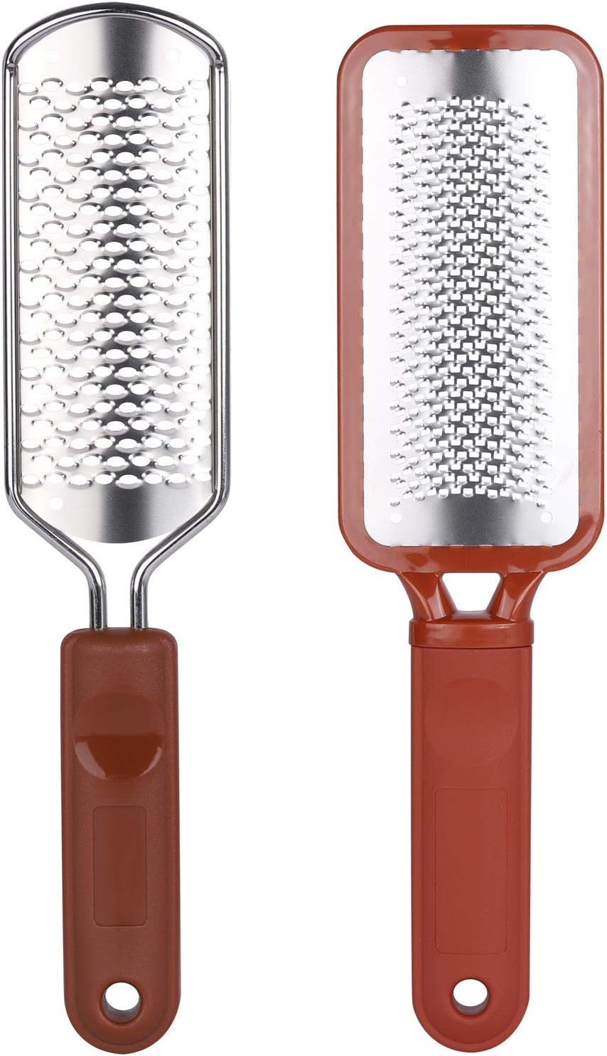 3 Pieces Colossal Foot Files Kit Foot Scrubber Foot Rasp and Double-Sided Heel Files Pedicure Tools Callus Remover Stainless Steel Feet Scraper Foot Grater for Dead Skin