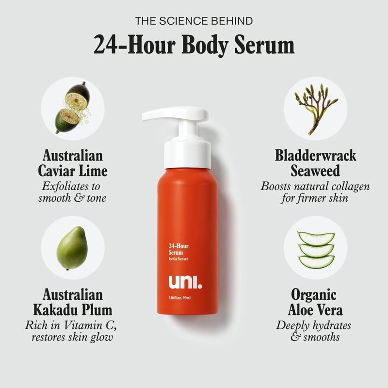 Uni 24 Hour Serum - Hydrating Anti-Aging Formula | Travel Size (90 ml)