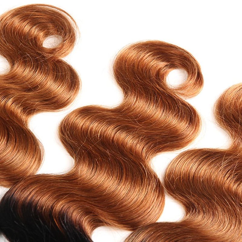 Highlight Kinky Curly Human Hair Bundles Ombre Bundles Human Hair P4/27 Bundle 16 18 20 Inch Soft And Healthy Bundle For Black Women