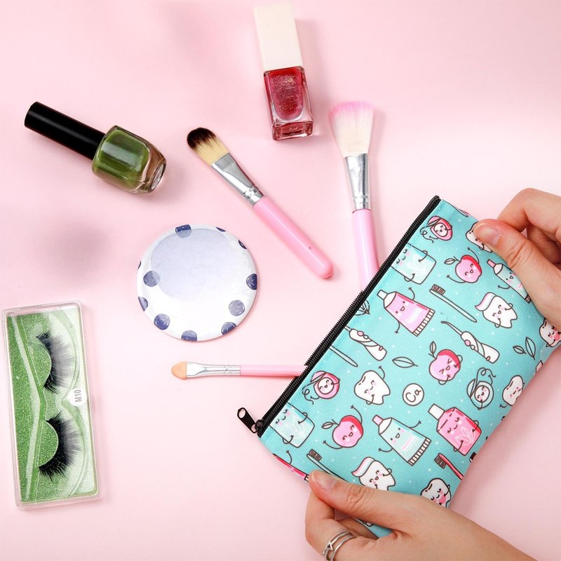 Potchen 20 Pieces Dental Cosmetic Teeth Makeup Bags Nurse Gift Bag Dental Assistant Accessories Travel Cute Pouch Organizer for Dentist Women Nurses Day Graduation Birthday