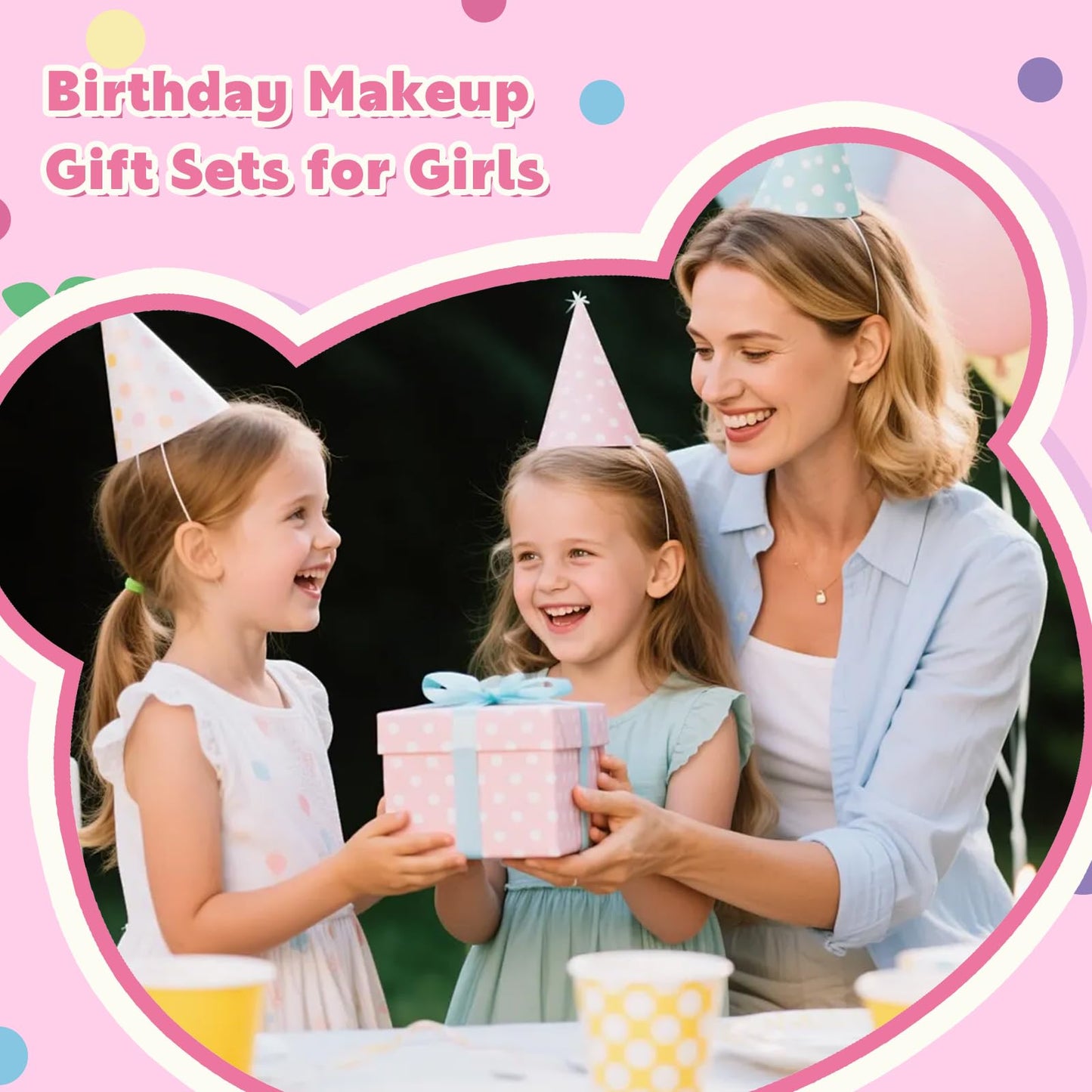 Glam Code Makeup Kit for Girl, Birthday Advent Calendar, Girls Makeup Gift Set for Teens, 24Pcs Makeup Mystery Box for Teenager Girls #Pink