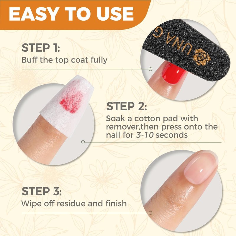 Acetone Nail Polish Remover - Soak Off Gel & Nail Glue Formula | 8 Fl Oz, Calendula Scent