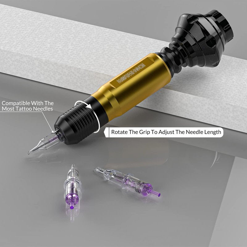 Wireless Tattoo Kit, Tattoo Machine Kit Tattoo Pen Kit Tattoo Gun Kit with Tattoo Battery Rotary Tattoo Machine for Beginners (WTK178)