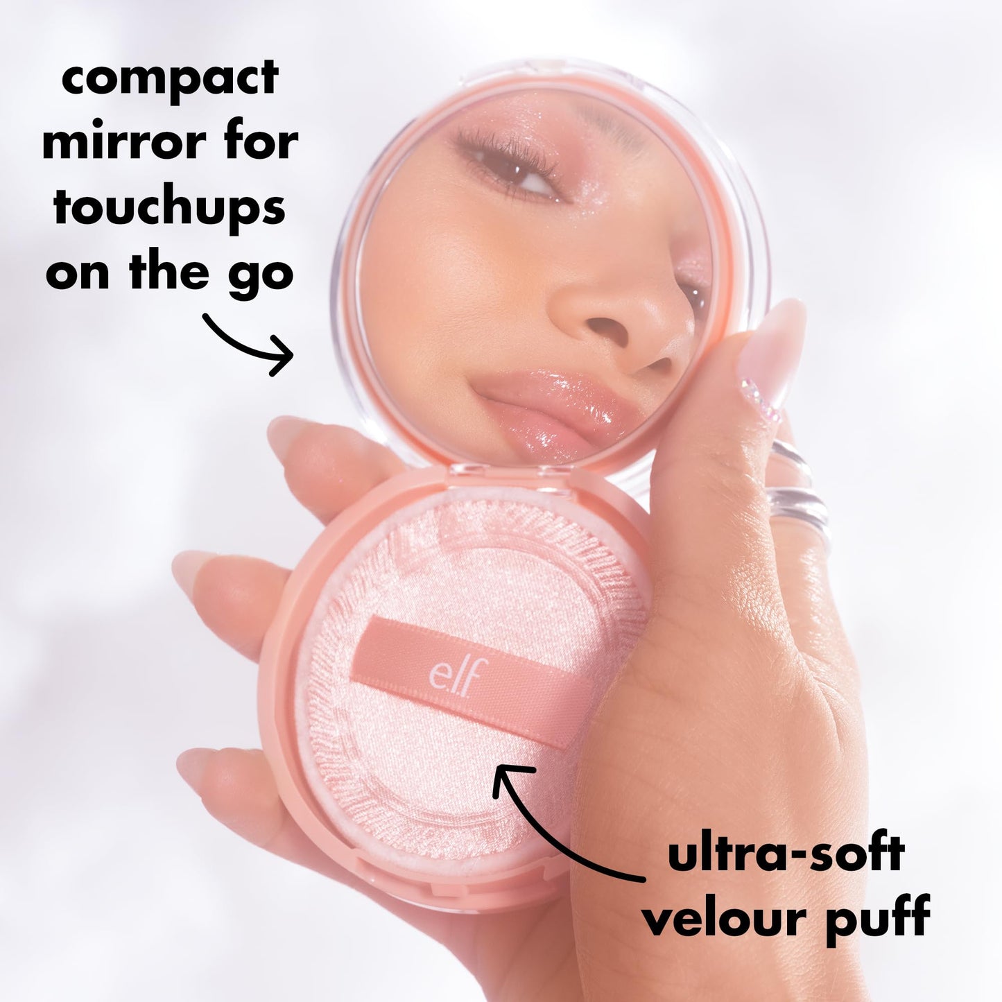 e.l.f. Halo Glow Powder Filter, Ultra-fine Finishing Powder, Smooths The Look of Pores & Fine Lines, Creates A Soft-Focus Glow, Vegan & Cruelty-Free, Light Neutral