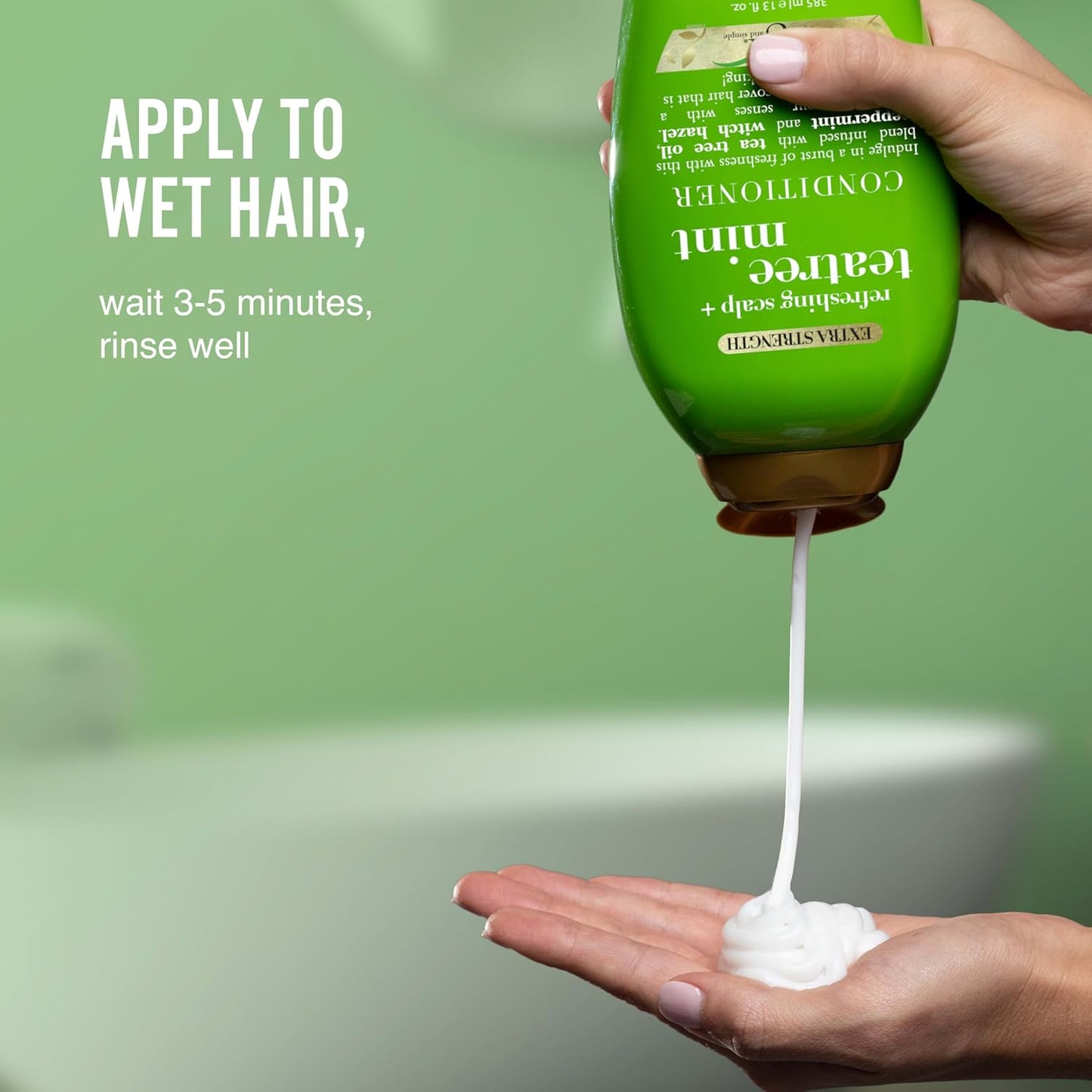 OGX Extra Strength Refreshing Scalp + Rosemary Mint Conditioner, Nourishing Hair & Scalp Conditioner Infused with Rosemary for Healthy-Looking Hair, Sulfate-Free Surfactants, 13 fl. oz