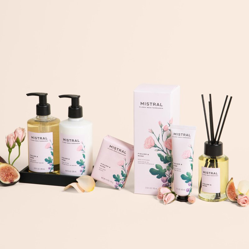 Mistral Flora Mediterranea Hand Cream 2 fl oz Figuier & Rose | Luxury French Hand Lotion for Dry Hands | Moisturizing Handcream