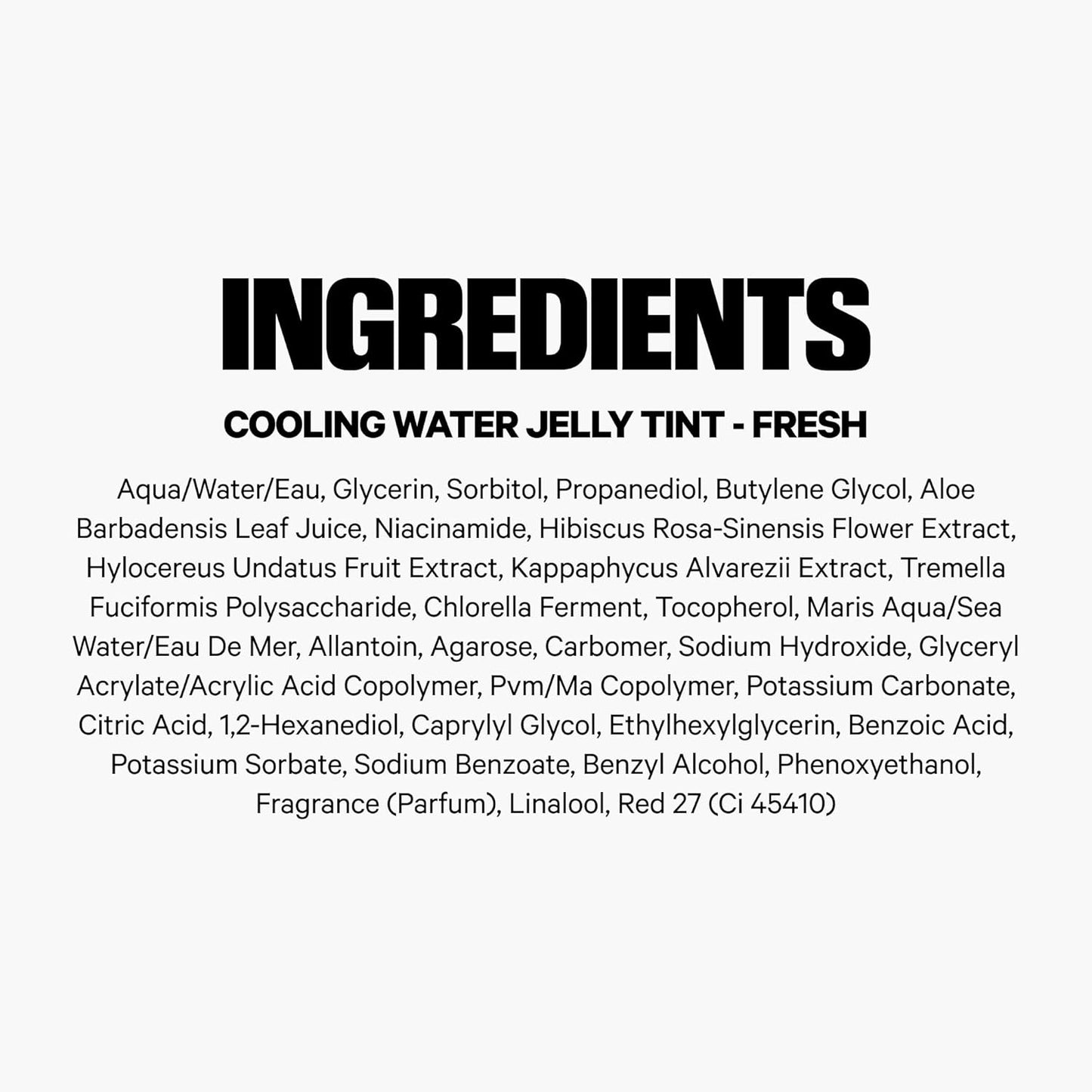 Cooling Water Jelly Tint - Long-Lasting Sheer Lip & Cheek Stain with Vegan Collagen & Aloe | Transfer Proof, Buildable Formula