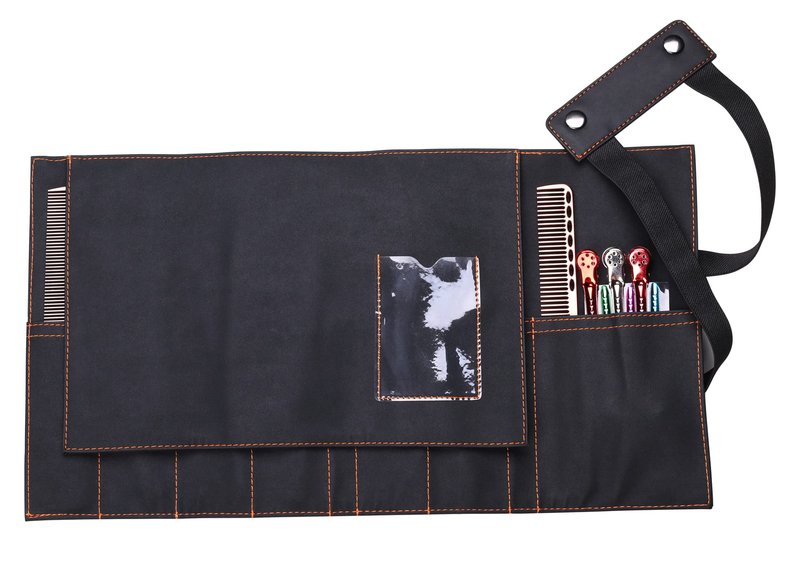 PERFEHAIR Hair Stylist Scissor Holder Pouch Cases for Hairdressers, Salon Tools Holster Bag, Soft Fabric Roll-Up Organiser