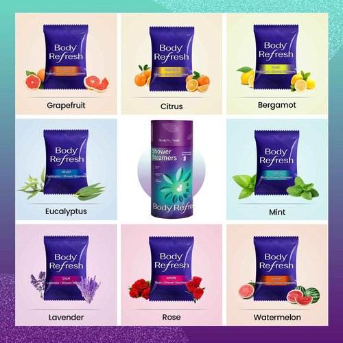 BodyRefresh Shower Steamers, 16 Packs Shower Bombs with Essential Oils, Birthday Gifts for Women, Mom, Wife, Adults Stocking Stuffers(Eight Scents)