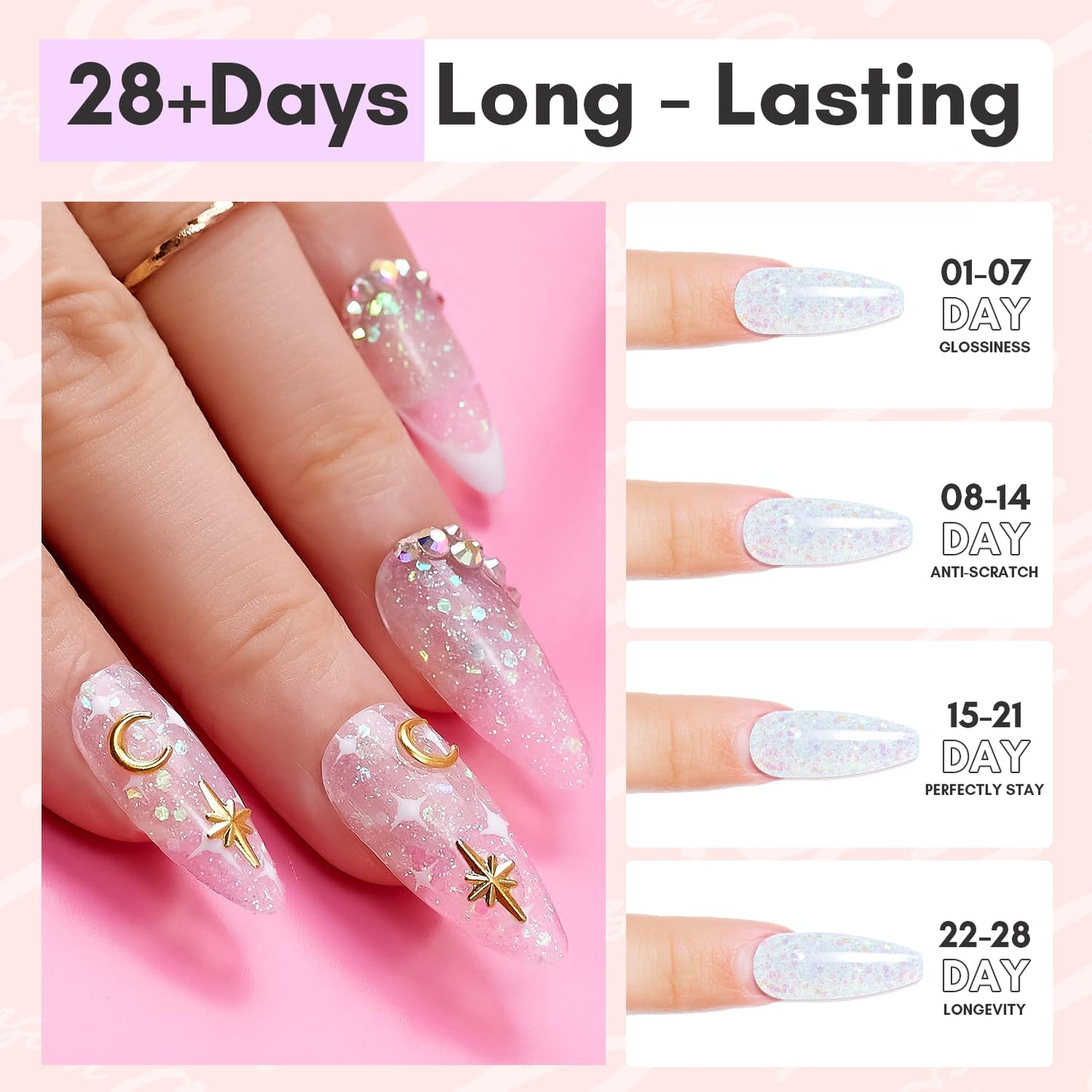 Makartt Poly Nail Gel: Clear 50ML Gel Builder for Natural-Looking Strengthener 3D Molding Gel for Trendy Nail Art-Long-Lasting and Easy to Use Supplies