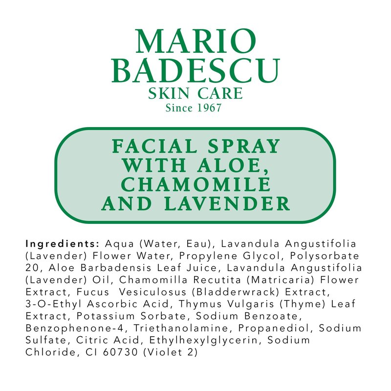 Mario Badescu Facial Spray with Aloe, Chamomile and Lavender for All Skin Types | Face Mist that Hydrates and Restores Balance & Brightness | 4 FL OZ, 2 Count (Pack of 1)