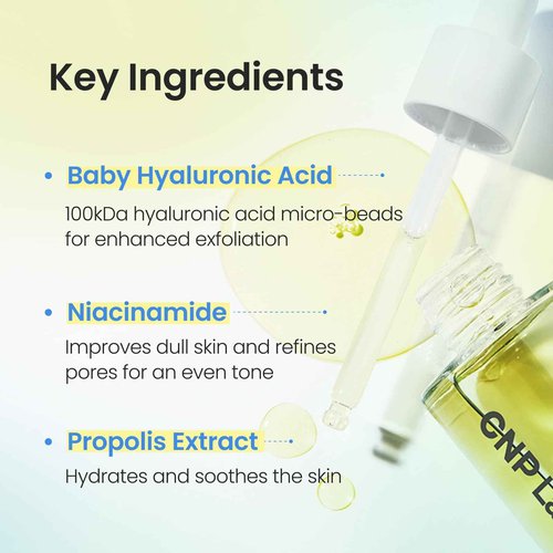 CNP Rescue+Propolis Serum - Redness Relief Serum with Niacinamide & IP-BHA, Soothing, Hydrating, Minimizing Pores, for Oily & Sensitive Skin, Lightweight Essence for Glass Skin, Korean Skin Care