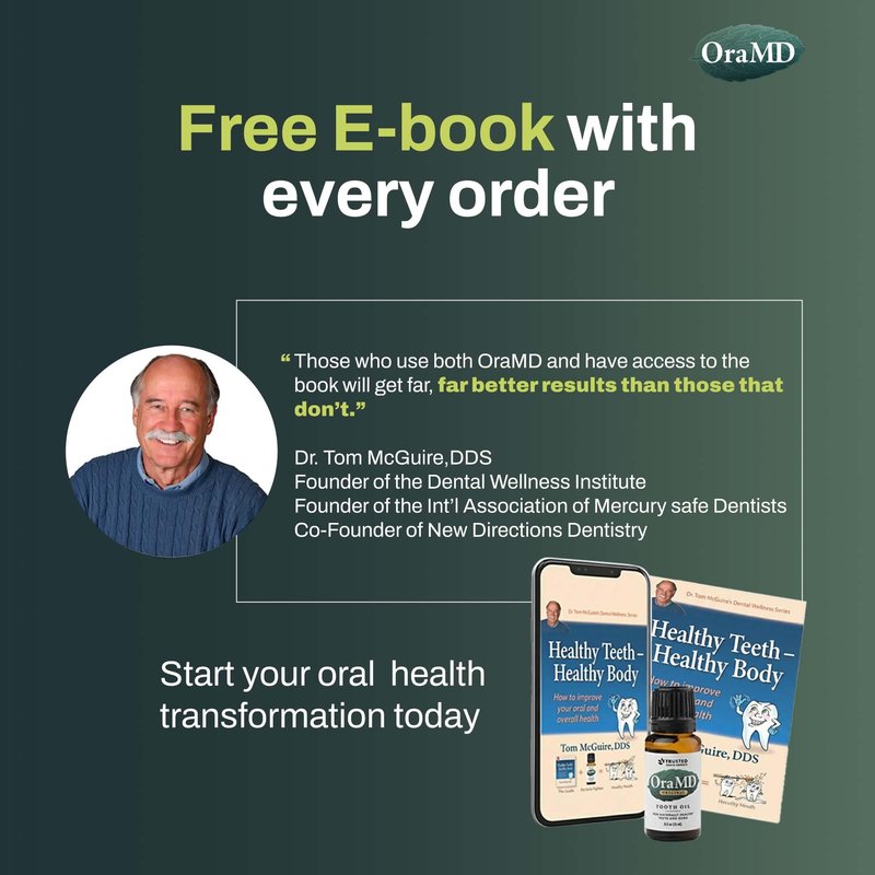 OraMD 4-in-1 Original Strength Tooth Oil- Clinically Tested Gum Disease Treatment, Gingivitis Treatment, Periodontal Disease Treatment, Sensitive Teeth and Gums - All-Natural Solution (1-Pack)