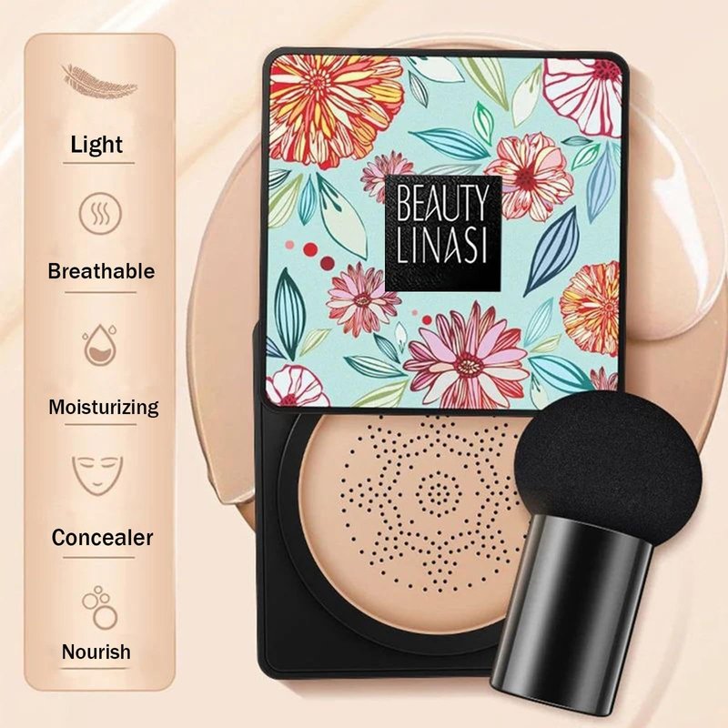 Linasi Clear Cover Beauty Cream - Air Cushion CC Cream, Moisturizing Concealer, Long Lasting Makeup