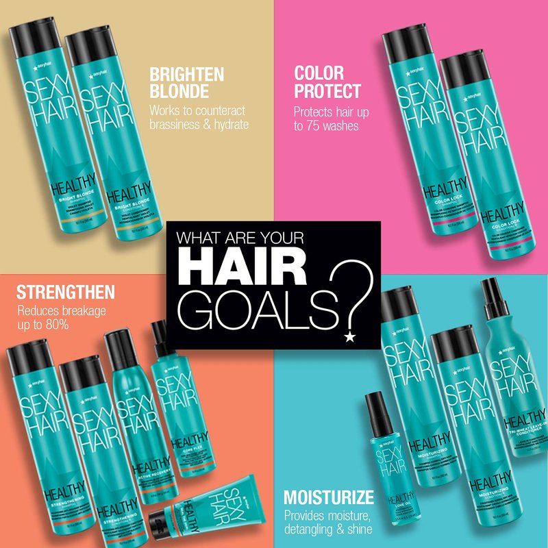 SexyHair Healthy Moisturizing Conditioner, 10.1 Oz | Moisture, Slip, Detangling, and Shine | SLS and SLES Sulfate Free | All Hair Types