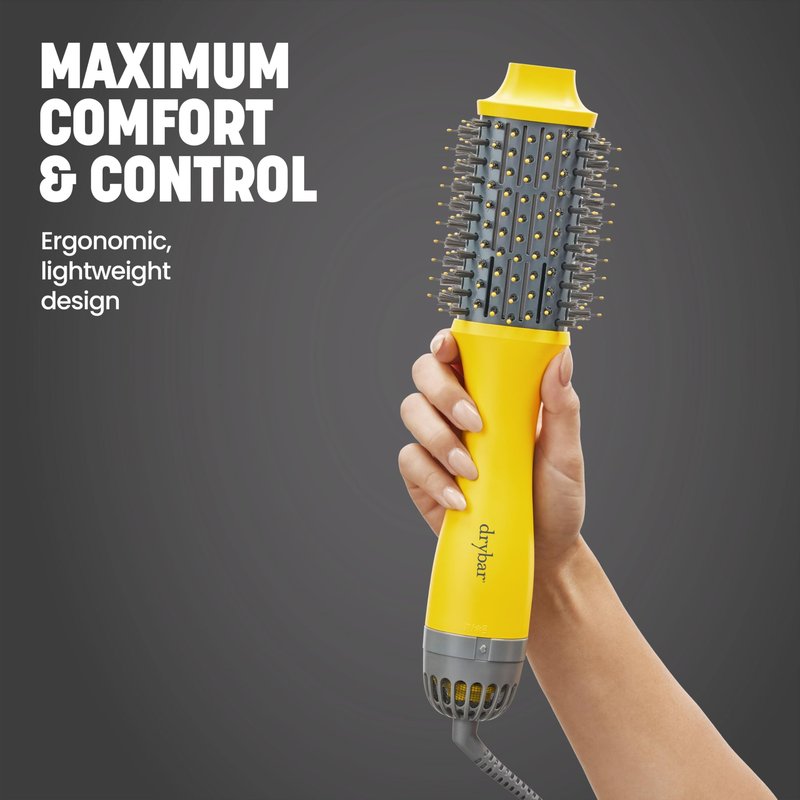 Drybar The Double Shot Oval Blow-Dryer Brush – Smooth, Shiny Hair with Volume and Less Frizz – Salon Styling Brush for Faster Blowouts