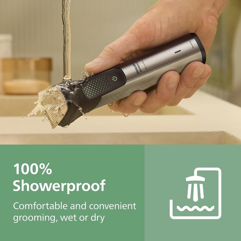 Philips Norelco All-in-One 9000 Series Trimmer - 25-Piece Electric Shaver & Clipper with Self-Sharpening Blades | 27 Length Settings (0.5-20 mm)